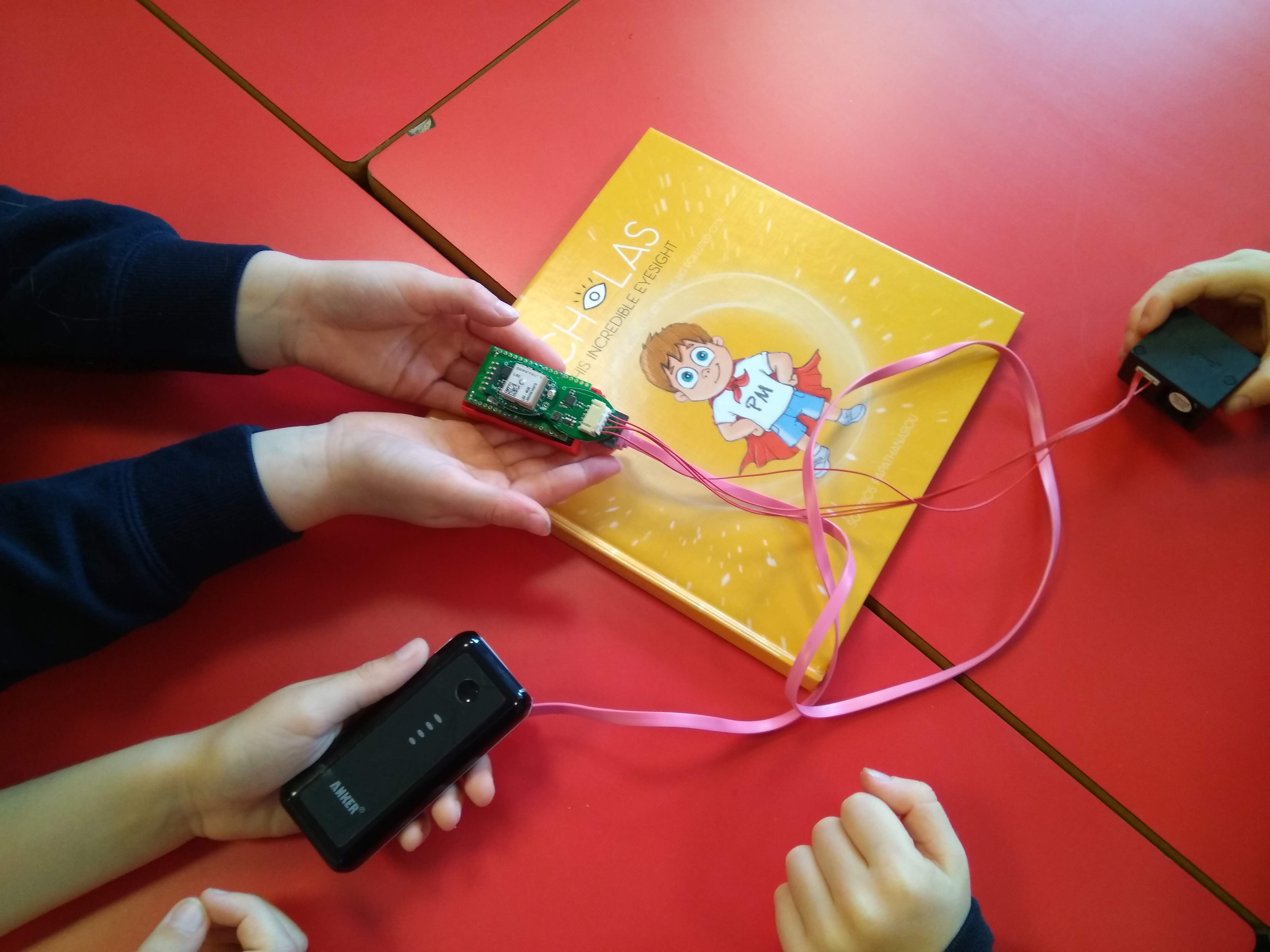 children hands nicholas eyes sensor